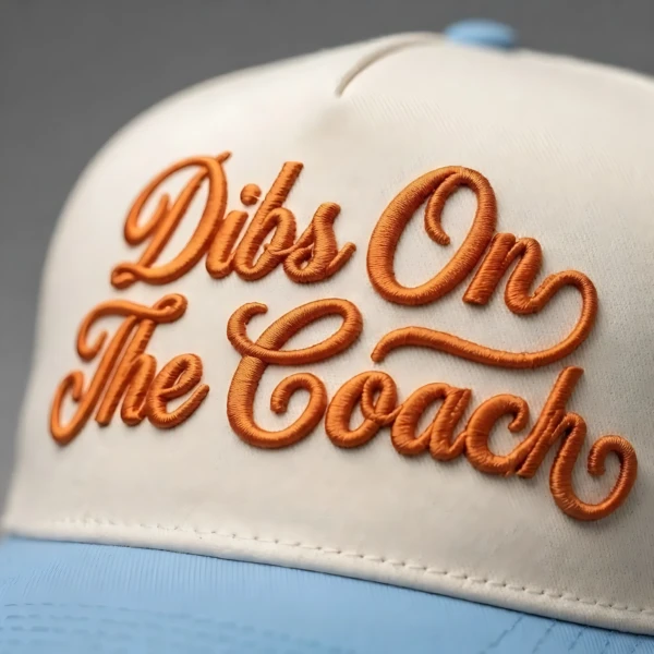 Dibs On The Coach 3D Puff Embroidered Baseball Cap, Coach Wife Gift, Sports Hat