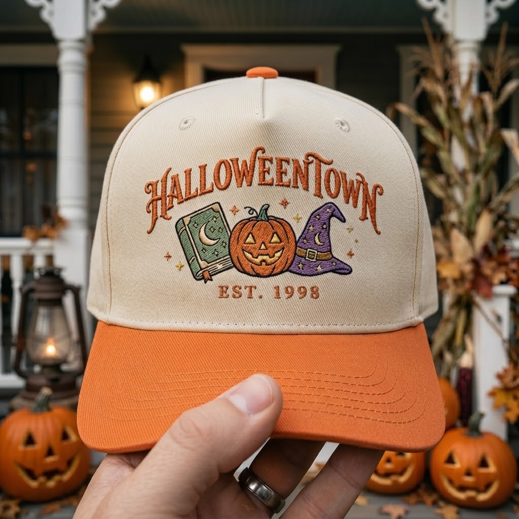 Halloweentown 1998, Baseball Hat, Two Tone Snapback, Fall Gift, Spooky Movie