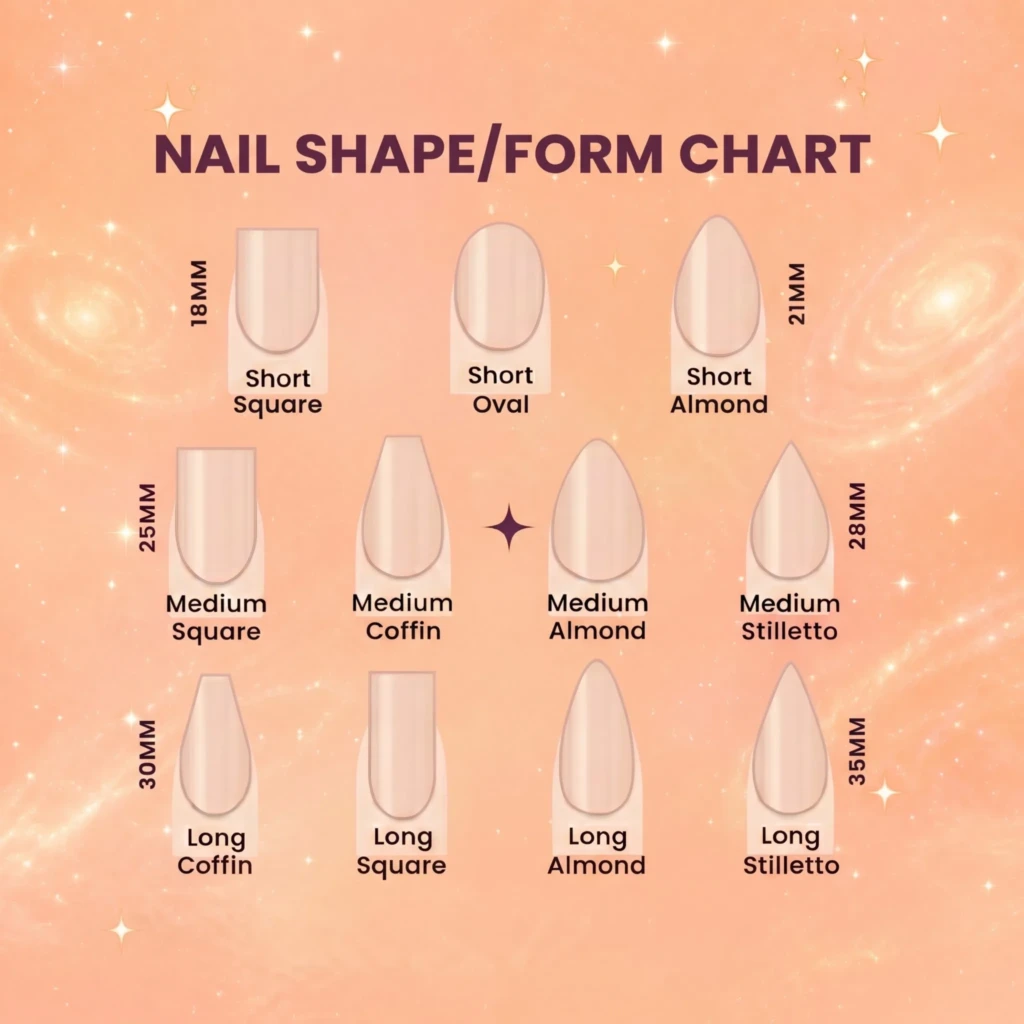 Blue Hand-Painted Star Press On Nails, Y2K Oval Style, Daily Wear Party Set