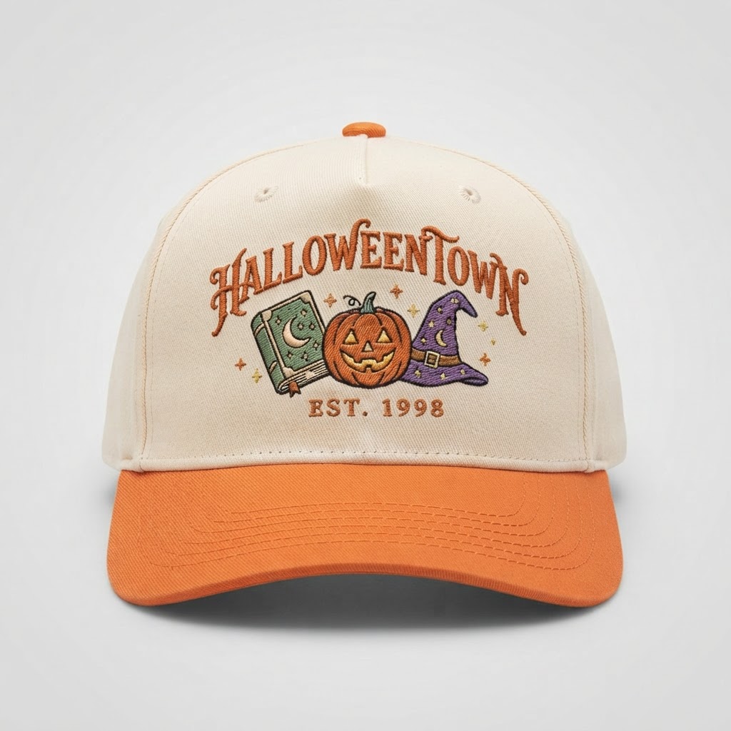 Halloweentown 1998, Baseball Hat, Two Tone Snapback, Fall Gift, Spooky Movie