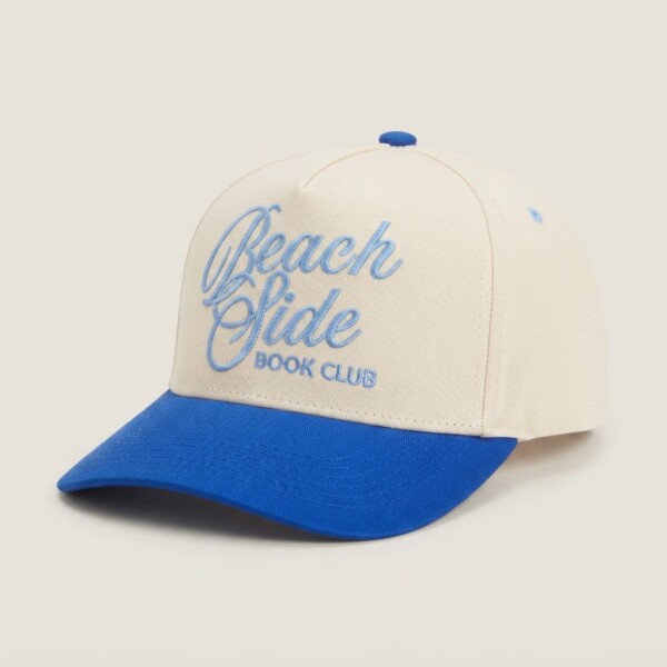 Beachside Book Club, Baseball Hat, Trucker Cap, Beachwear Gift, Book Lover