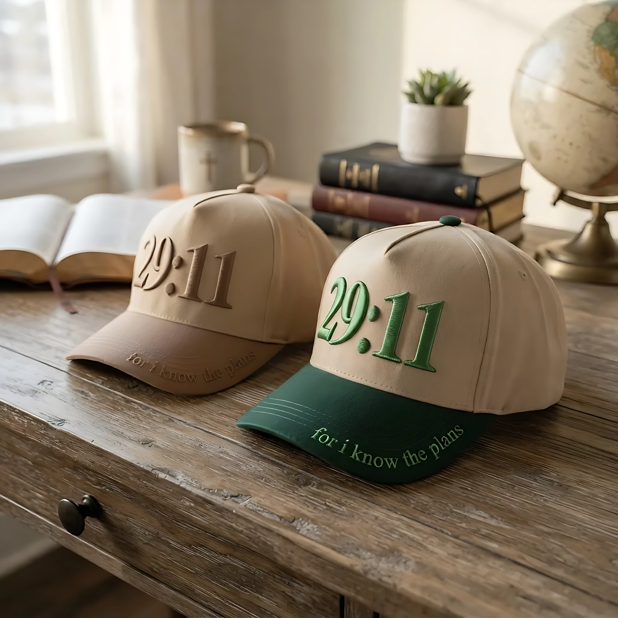 Jeremiah 29:11 3D Embroidered 5-Panel Baseball Snapback Cap, Christian Gift, Faith Apparel