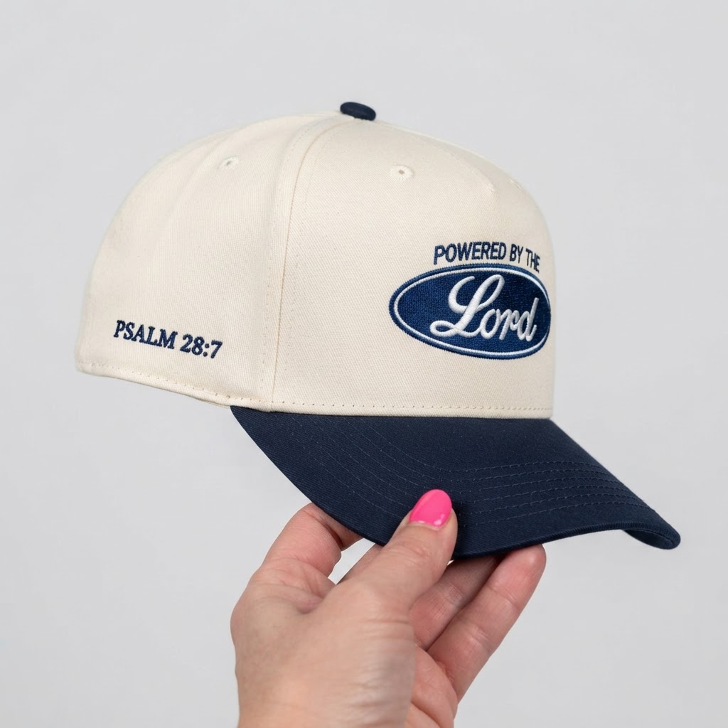 Powered By The Lord, Baseball Hat, Snapback Cap, Christian Gift, Faith Hat