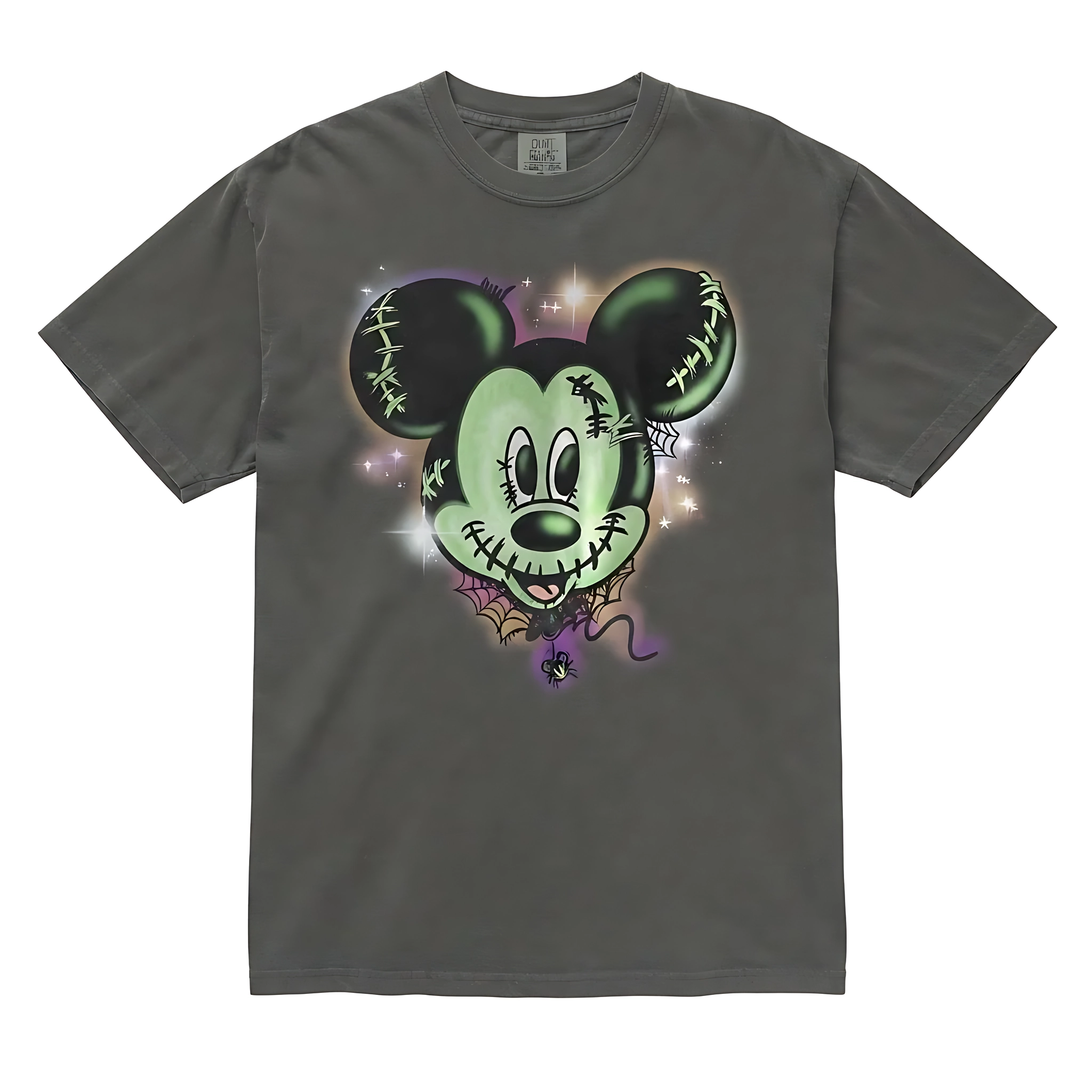 Zombie Mickey Airbrush Stitches Graphic, Comfort Colors Shirt, Spooky Season Pepper Disney