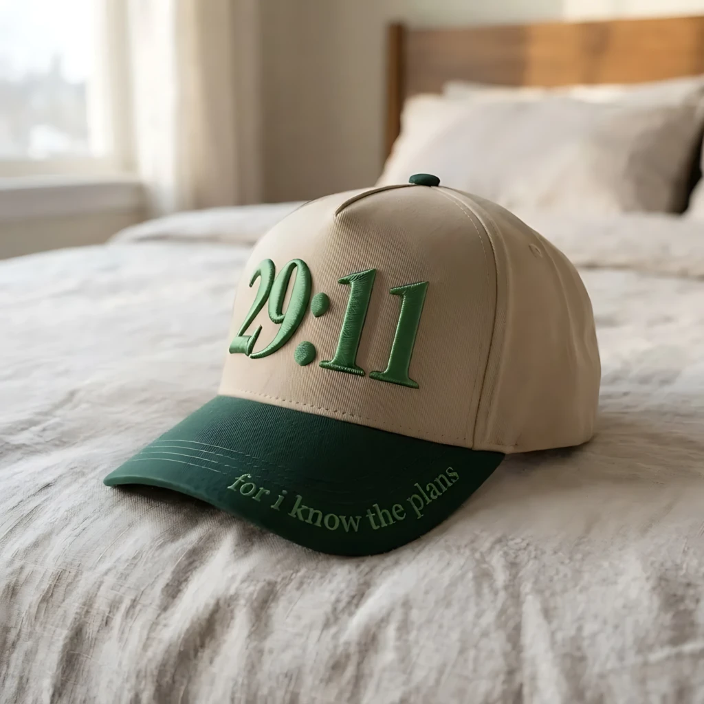 Jeremiah 29:11 3D Embroidered 5-Panel Baseball Snapback Cap, Christian Gift, Faith Apparel