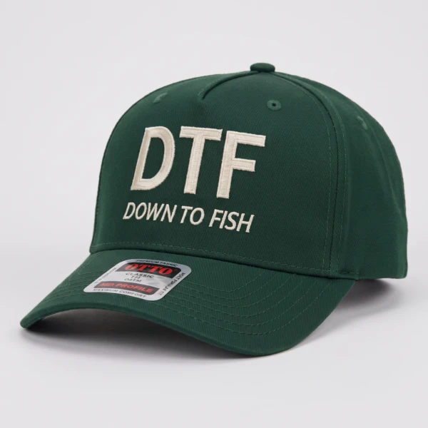 DTF Down To Fish, Baseball Hat, Trucker Cap, Fishing Wear, Funny Angler Gear