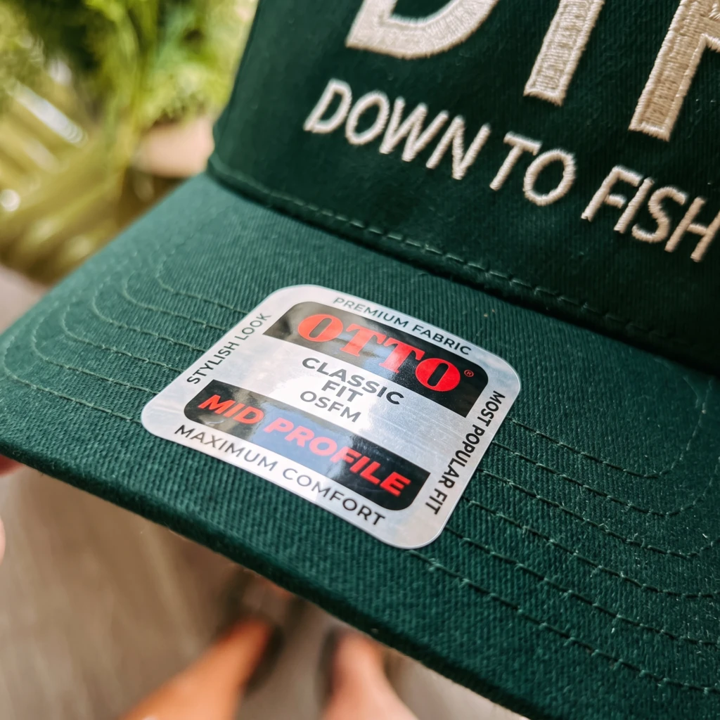 DTF Down To Fish, Baseball Hat, Trucker Cap, Fishing Wear, Funny Angler Gear
