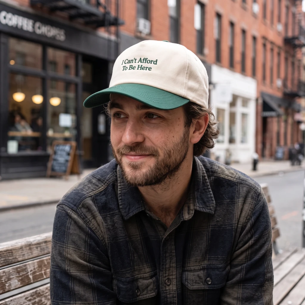 I Can’t Afford To Be Here, Baseball Hat, Trucker Cap, Everyday Wear, Funny Hat
