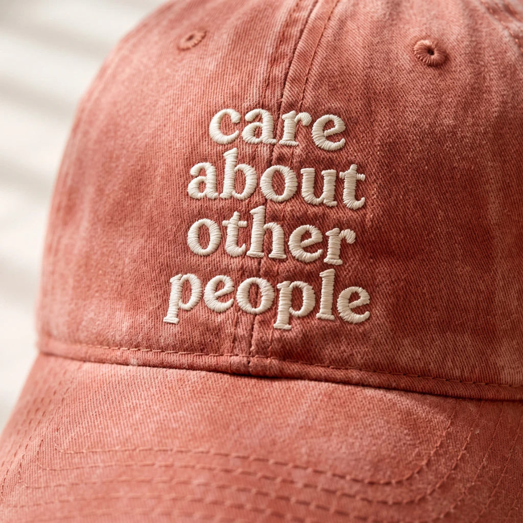 Care About Other People, Baseball Hat, Dad Cap, Everyday Wear, Social Justice