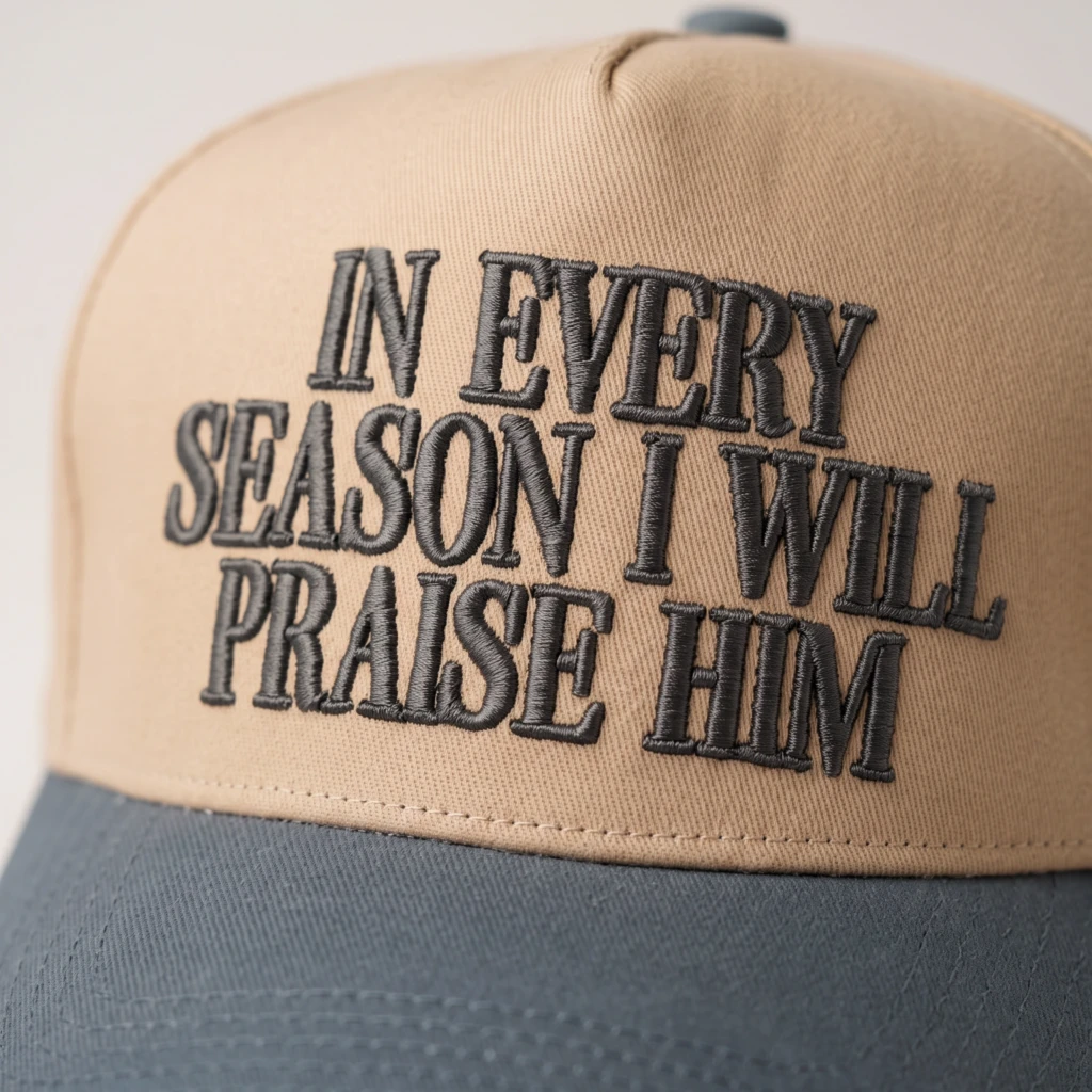 In Every Season I Will Praise Him, Baseball Hat, Structured, Daily Wear, Faith