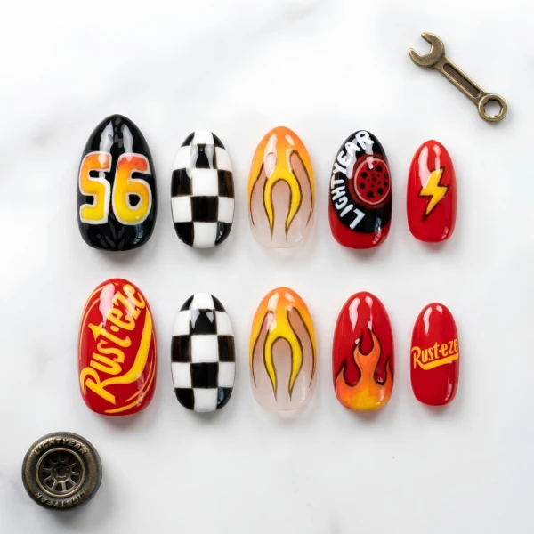 Red Lightning Mcqueen Racing Art, Almond Press On Nails, Disney Vacation Wear